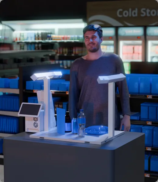 Device in use showing analytics capabilities